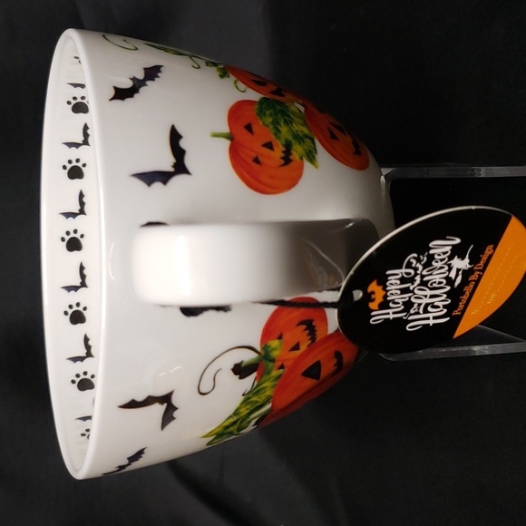 Portobello by Design Bone China Pumpkin Pug Mug - Picture 2 of 7